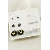 12 Adet Kedi Metal Taşlı Küpe