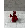 12 cm Kırmızı Ejderha Figürü Koleksiyonluk Dekoratif Biblo
