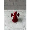 12 Cm Kırmızı Ejderha Figürü Koleksiyonluk Dekoratif Biblo