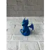 12 cm Mavi Ejderha Figürü Koleksiyonluk Dekoratif Biblo