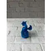 12 cm Mavi Ejderha Figürü Koleksiyonluk Dekoratif Biblo