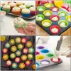 12li Silikon Muffin Kalıbı