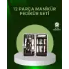 12 Parçalık Özel Deri Çantalı Kişisel Bakım Seti