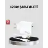 120W Hızlı Şarj Başlığı Ultra Güçlü Type-C Adaptör Kablo Dahil