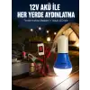 12V LED Ampul Timsah Kıskaçlı Taşınabilir Aydınlatma