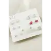 14 Adet Karışık Metal Taşlı Küpe