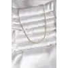 14K Gold Renk Kaplama İnce Zincir Model CM Kadın Kolye