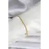 14K Gold Renk Kaplama Kalpli Model CM Kadın Bileklik
