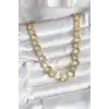 14K Gold Renk Kaplama Samanyolu Model CM Kadın Kolye