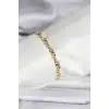 14K Gold Renk Kaplama Zincir Model CM Kadın Bileklik