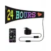 16x96 LED Yazı Paneli 60 cm Esnek RGB Işıklı Programlanabilir Ekran