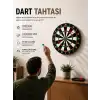 17 İnç Dart Tahtası Sağlam Ahşap Gövde ve Uzun Ömürlü Kullanım