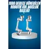 180 Derece Dönebilen Fonksiyonel Paslanmaz Çelik Robotik Kol Musluk Başlığı