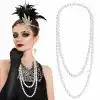 1920 Gatsby İnci Kolye – Vintage Uzun Beyaz İnci Kolye