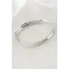 2 Adet Ajda Lüks Çelik Bilezik 60*4 mm