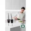 2 Adet Inox Çelik Akıtmaz Yağdanlık Ucu - Profesyonel Şişe Tıpası & Sosluk Başlığı