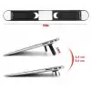 2 Kademeli Katlanabilir ve Yapışkanlı Laptop Standı Siyah