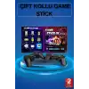 2 Kollu Kablosuz 2.4G Retro Oyunlar 4k Game Stick 3500 Oyun Atari