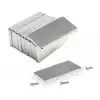 20×10×2 mm N35 Neodyum Mıknatıs – Köşeli, Nikel Kaplama (50’li Set)