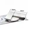 20×10×2 mm N35 Neodyum Mıknatıs – Köşeli, Nikel Kaplama (50’li Set)