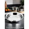 21 cm 4 LÜ Tabak Seti Paslanmaz Çelik B.Caprio Design 719554