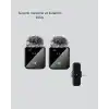 2’li Kablosuz Yaka Mikrofonu Type-c Ve Lightning Uyumlu Profesyonel Set