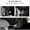 2’si 1 Arada Ayarlanabilir Araç Bardak Tutucu, Genişleyebilir Üst Kısım 3”-6.2”, Şişe Adaptörü, Araba Organizatörü, Dayanıklı Taban, Ramblers Hydroflask Uyumlu, Modern Araç Düzenleyic