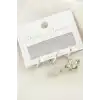 3 Adet Çiçek Zirkon Taşlı Küpe