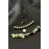 3 Adet Deniz Yıldız Mineli Kırık Doğaltaş Bileklik