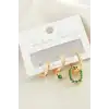 3 Adet Oval Zirkon Taşlı Küpe
