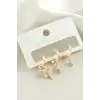 3 Adet Şimşek Zirkon Taşlı Küpe