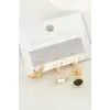 3 Adet Yıldız Zirkon Taşlı Küpe