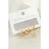 3 Adet Yıldız Zirkon Taşlı Küpe