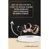 3 Kordonlu Pembe Amoled Ekran Akıllı Saat ve Yeni Nesil Pro Kablosuz Bluetooth Kulaklık ANC/ENC