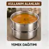 3lü Metal Sefer Tası - Paslanmaz Çelik - 16 cm