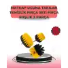 3 Parça Matkap Ucu Temizlik Fırçası Dayanıklı Naylon Kıllı