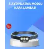 300 Lümen Sensörlü Led Kafa Lambası Usb Şarjlı Sos Modlu
