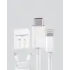 30W Type-C Lightning Hızlı Şarj Kablosu 1.2m iPhone Uyumlu