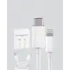 30W Type-C Lightning Hızlı Şarj Kablosu 1.2m iPhone Uyumlu