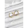 316L Çelik Gold Renk 15 mm Halka Kadın Küpe