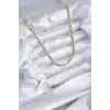 316L Çelik Gold Renk 60 cm Burgu Model Kadın Kolye