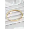 316L Çelik Gold Renk 65 mm İnce Kadın Kelepçe Bileklik