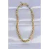 316L Çelik Gold Renk Arpa Model Kolye