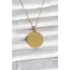 316L Çelik Gold Renk Ayetel Kürsi Yazılı Kolye
