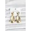 316L Çelik Gold Renk Damla Model Kadın Küpe