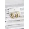 316L Çelik Gold Renk Midye Model Kadın Küpe