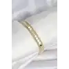 316L Çelik Gold Renk Pullu Zincir Model Kadın Bileklik