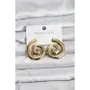 316L Çelik Gold Renk Sarmal Modelli Kadın Küpe