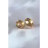 316L Çelik Gold Renk Sıkıştırmalı Erkek Küpe