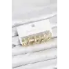 316L Çelik Gold Renk Su Yolu Halka Küpe Seti